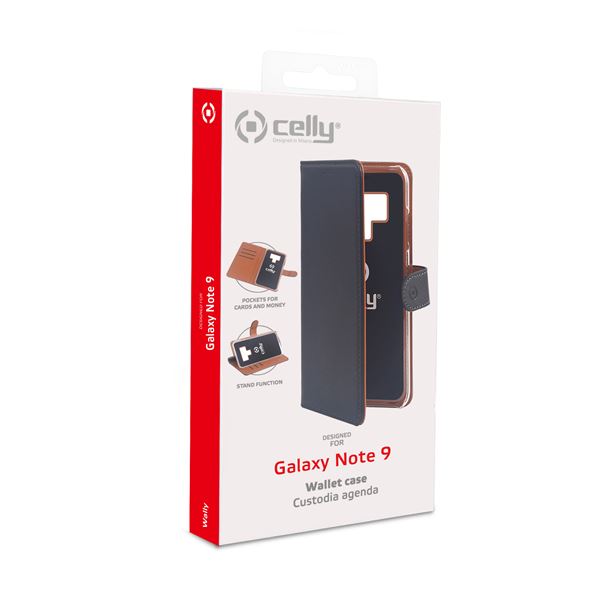 Wally Case Galaxy Note 9 Black Celly Wally774 8021735743156