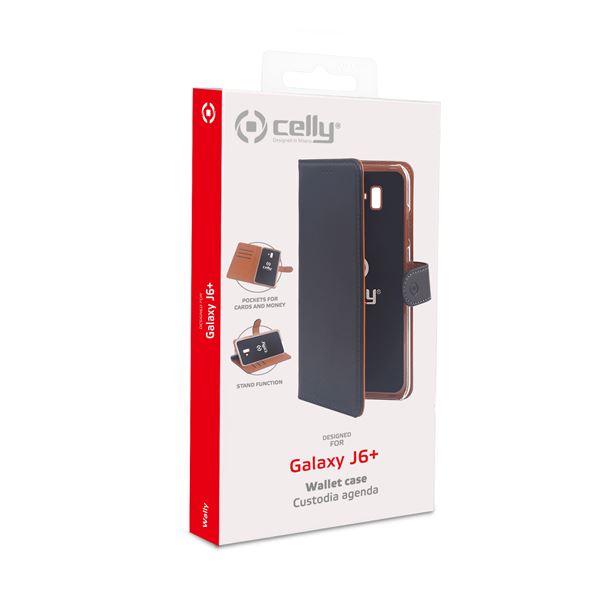 Wally Case Galaxy J6 Black Celly Wally789 8021735746201