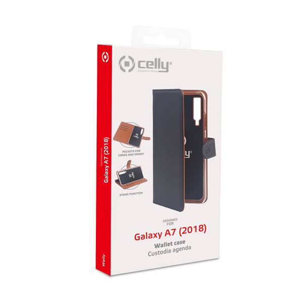 Wally Case Galaxy A7 2018 Black Celly Wally795 8021735746218