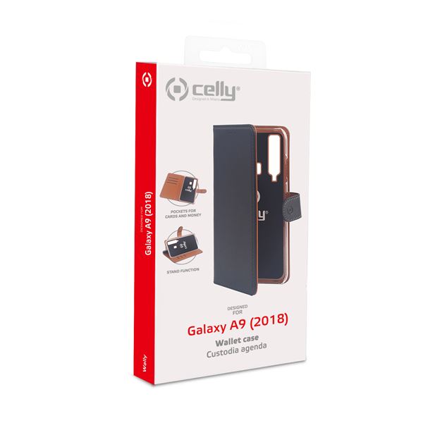 Wally Case Galaxy A9 2018 Black Celly Wally796 8021735746225
