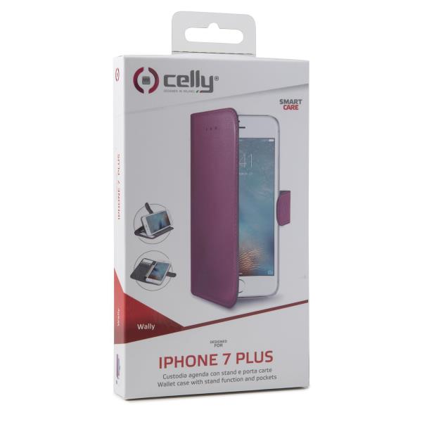 Wally Case Iphone 8 7 Plus Pink Celly Wally801pk 8021735722670