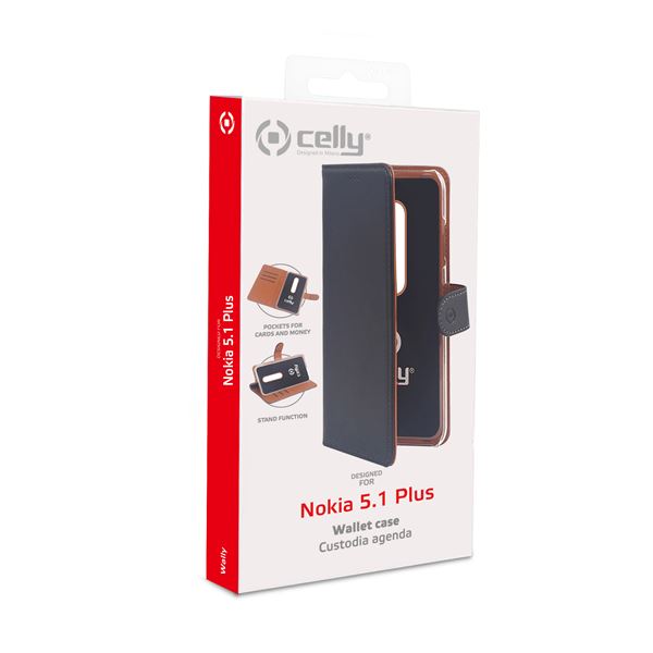 Wally Case Nokia 5 1 Plus Black Celly Wally805 8021735746805