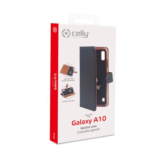 Wally Case Galaxy A10 Black Celly Wally839 8021735750796