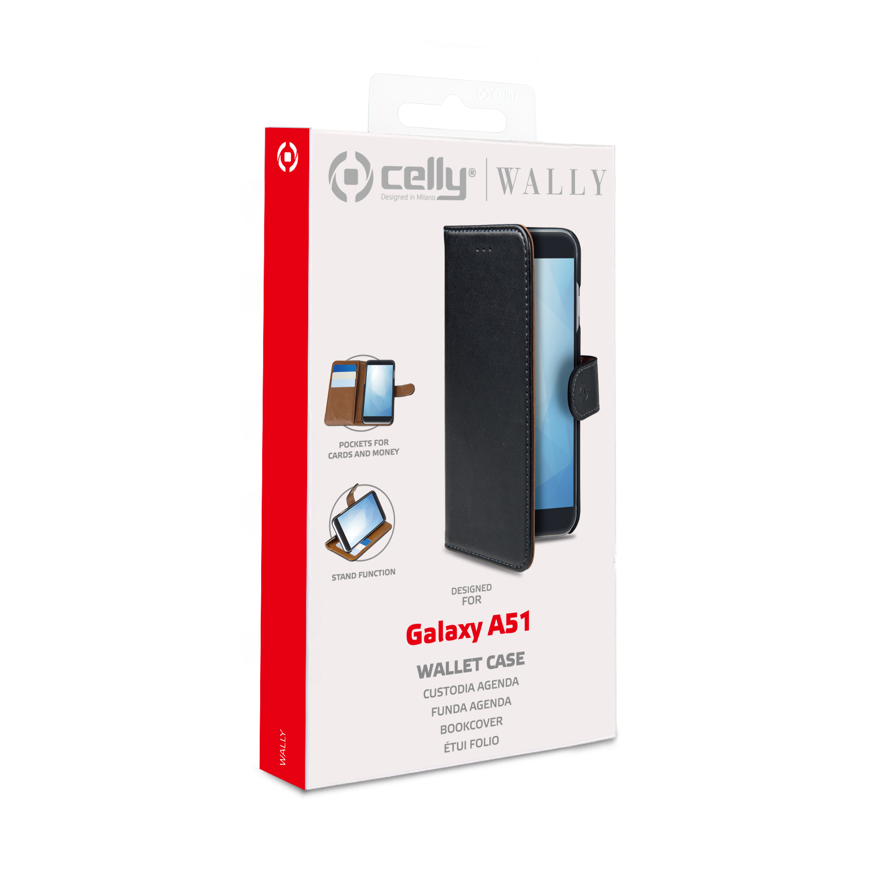 Wally Case Galaxy A51 Black Celly Wally882 8021735755098