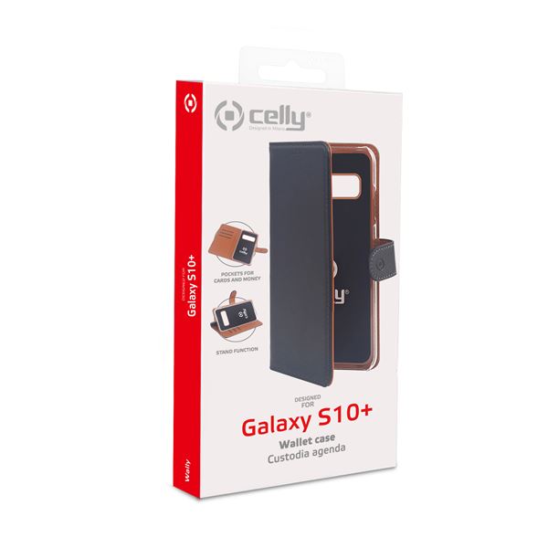 Wally Case Galaxy S10 Black Celly Wally891 8021735748168
