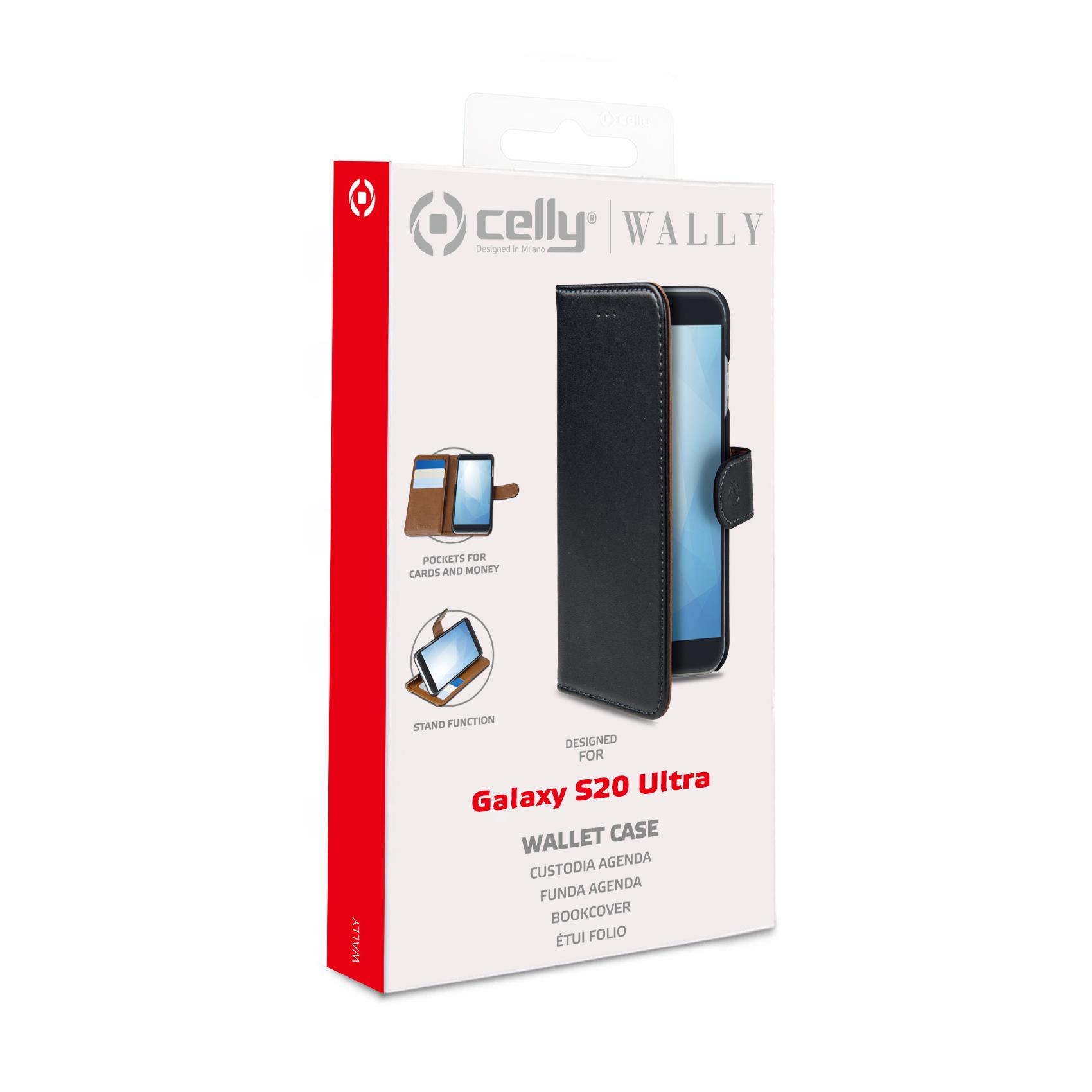 Wally Case Galaxy S20 Ultra Black Celly Wally991 8021735756507