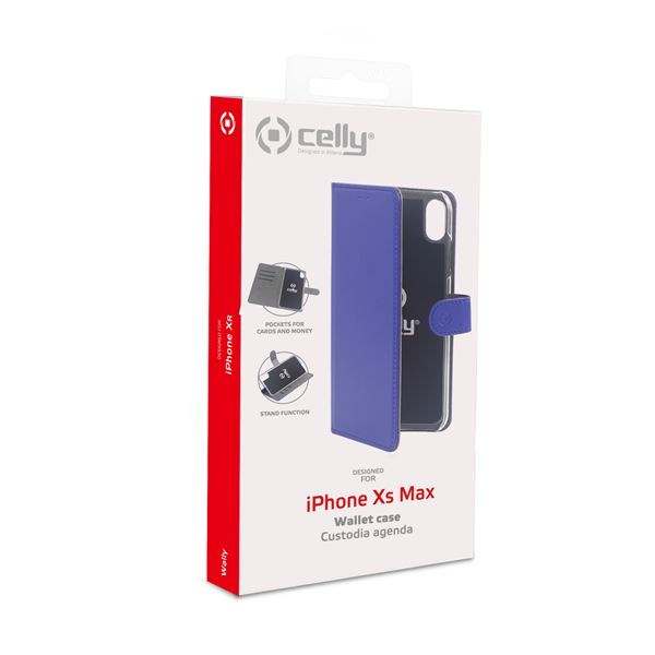 Wally Case Iphone Xs Max Blue Celly Wally999bl 8021735744245