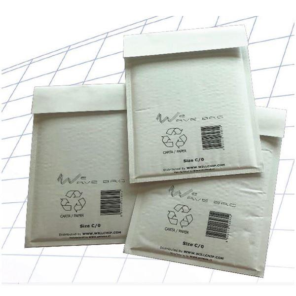 Imbottite WeWave in carta kraft con imbottitura a onde, dimensioni: 27x36 cm. Pacchetto da 10 pezzi. 8055510130749 | initpc.it