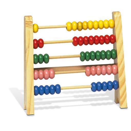 Prodotti per la scuola e l'infanzia, pallottoliere in legno, 16x15 cm, set di pallottole assortite. 8004957027976 | initpc.it