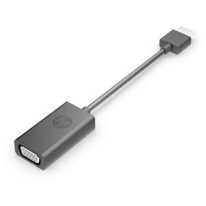 Adattatore HP HDMI a VGA per collegare dispositivi con uscita HDMI a monitor o schermi con ingresso VGA. 0889899778579 | initpc.it