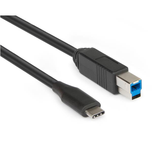 Cavo di connessione USB-C a USB-B 3.0, lunghezza 1 metro, marca Hamlet. 8000130592309 | initpc.it