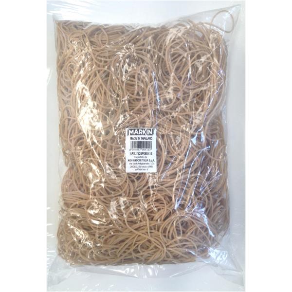 Busta da 1 kg di elastici per uso generale, dimensioni 190x10, marchio Markin 8007047005526 | initpc.it