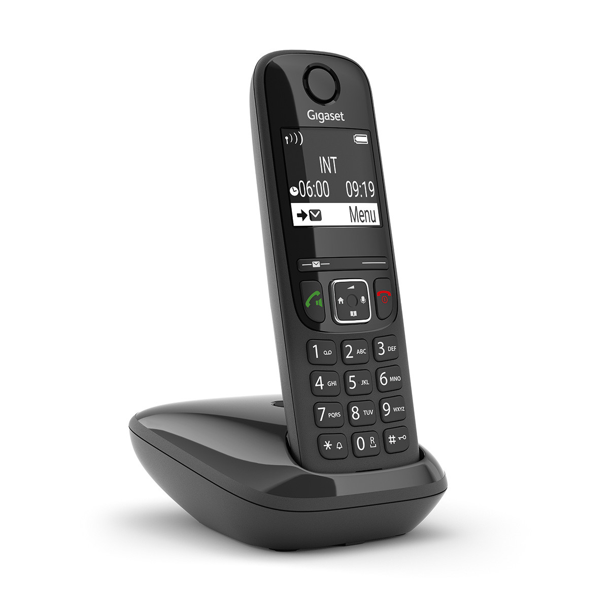Interfaccia per telefoni cellulari Gigaset AS690 Black, compatibile con sistemi di allarme e domestici, funzionalità di risparmio energetico e alta fidelità del segnale 4250366854816 | initpc.it