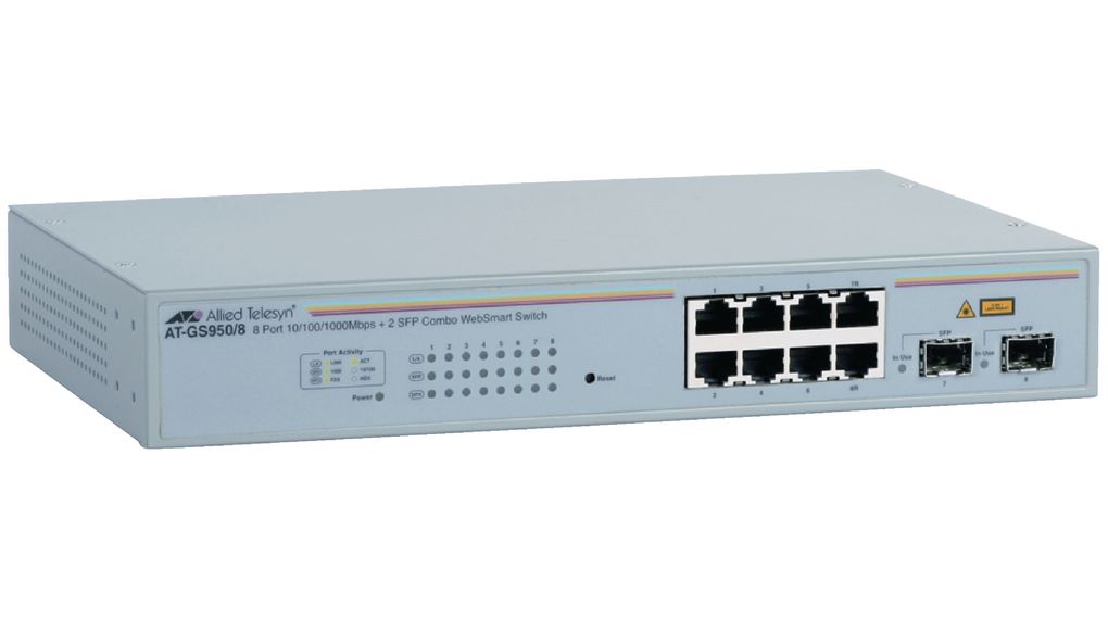 Websmar Switch 6 Port 10 100 1000 Allied Telesis At Gs950 8 767035181349