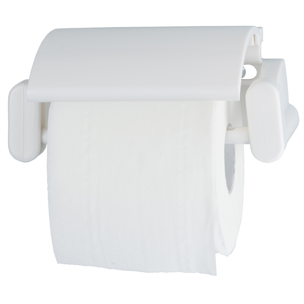 Portarotolo carta igienica abs bianco 7x9,7x17cm medial international 8033433774615