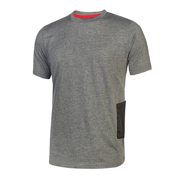 T-shirt da lavoro road cotone grigio xl 8033546367032