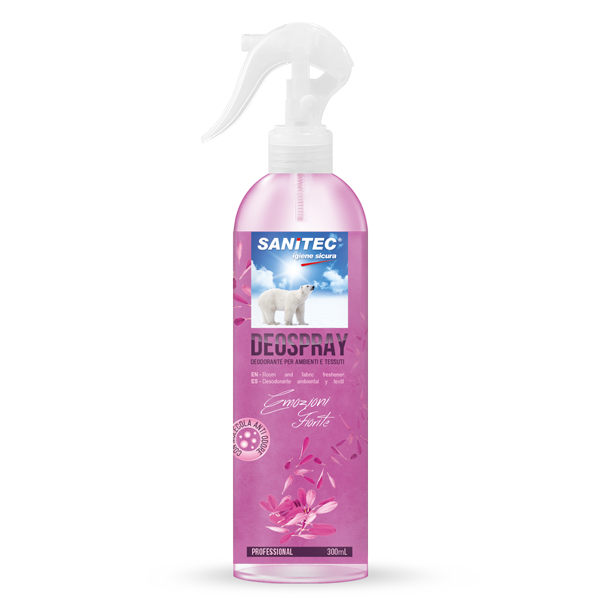 Deo Spray Emozioni Fiorite 300ml Sanitec 3050 8054633836453