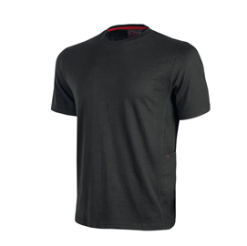 T-shirt da lavoro nero taglie s-4xl in jersey di polycotone 8033546381861