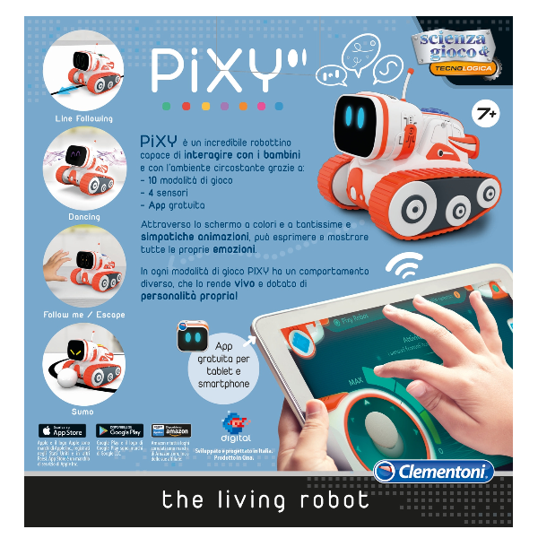 Pixy The Living Robot Clementoni 19078 8005125190782