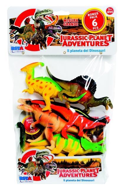 Jurassic Planet Adventures Busta con 6 Pz Ronchi Supertoys