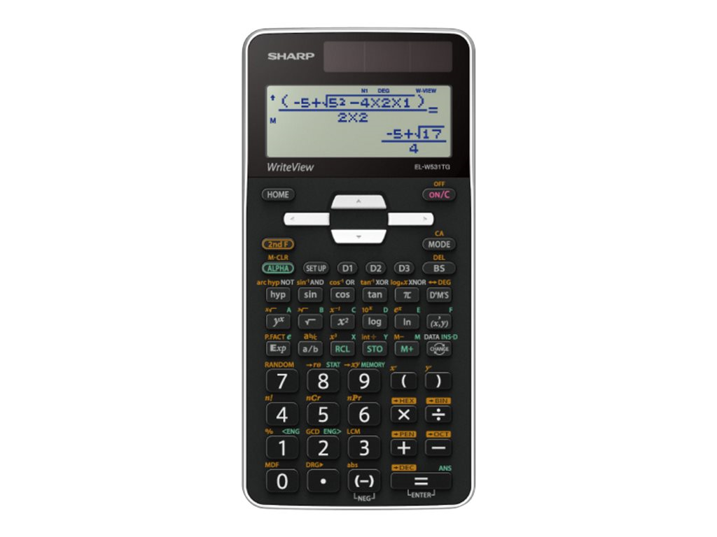 Immagine del lavastoviglie Sharp ELW531TGBWH in bianco, con schermo touchscreen e pulsanti per la selezione delle funzioni. 4974019886107 | initpc.it