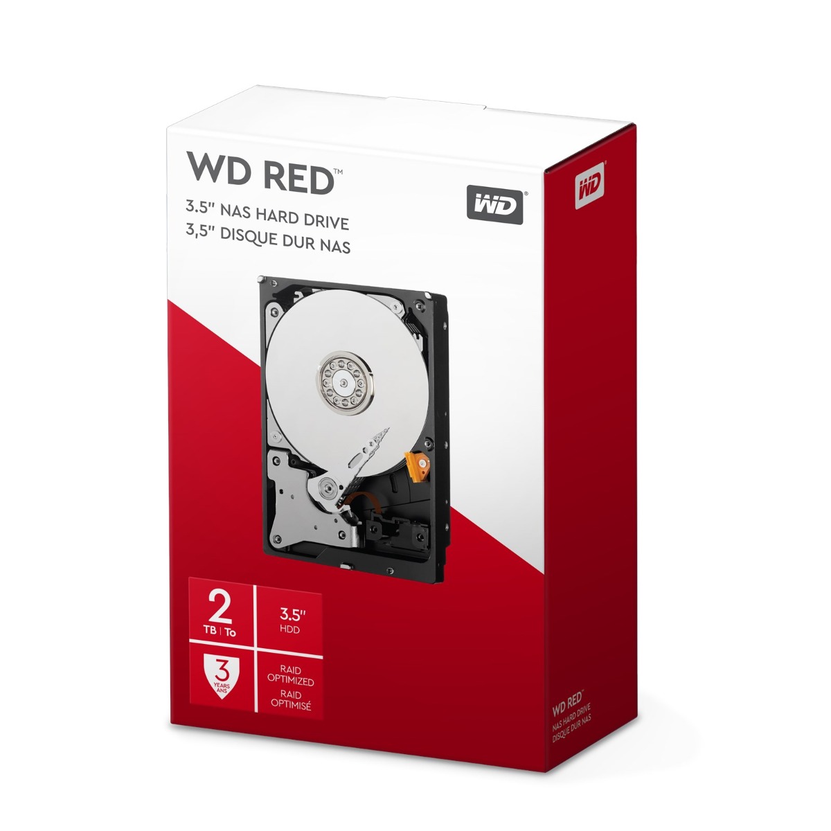 Wd Red Nas 2tb 24x7 Wd Retail Kit Hdd Nas Wdbmma0020hnc Ersn 718037815503