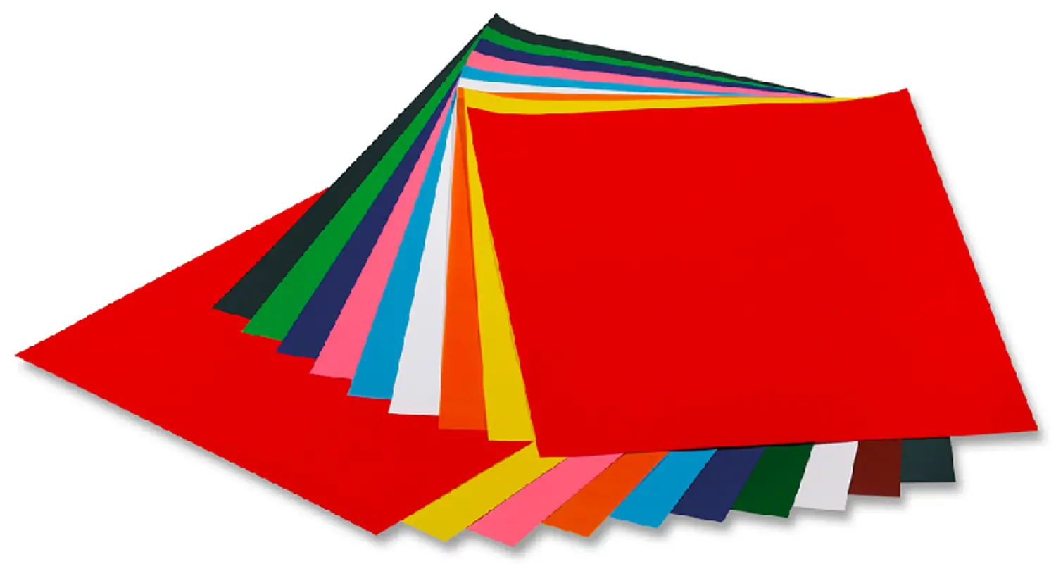 Carta rasata cm.35x50 fg.12 colori assoriti