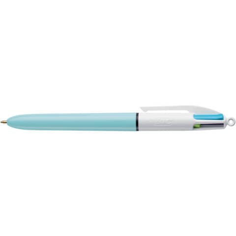 Penna a sfera bic 4 colours fun colore turchese 3086123192805