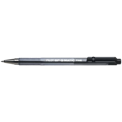 Penna a sfera pilot bps matic nero punta 0,7 mm colore inchiostro nero 4902505156380