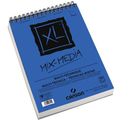 Album spiralato CANSON XL Mix Media bianco 300 g/m² 30 fogli A4 C200807215