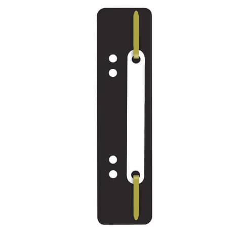 Pressini fermafogli q-connect neri 34x150 mm confezione da 25 pezzi 4018924201089