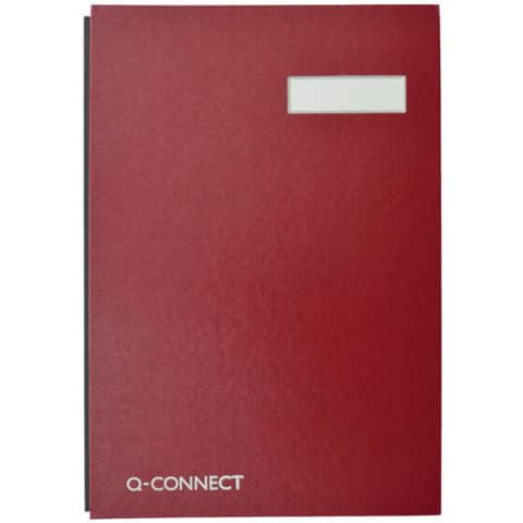 Libro firme Q-Connect 20 pagine 24x35 cm rosso KF31011