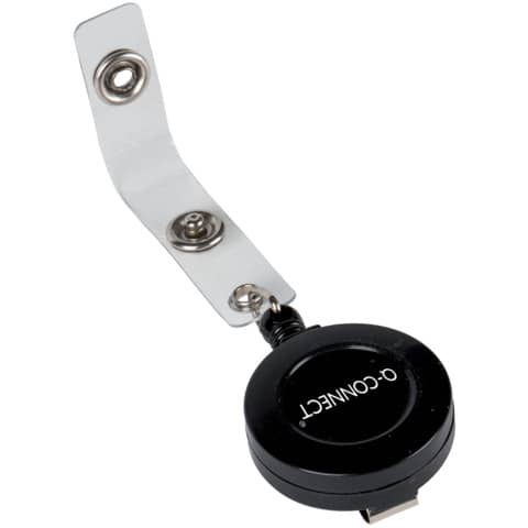 Cordoncino jojo q-connect nero lungo 60cm con clip metallo 5705831141476