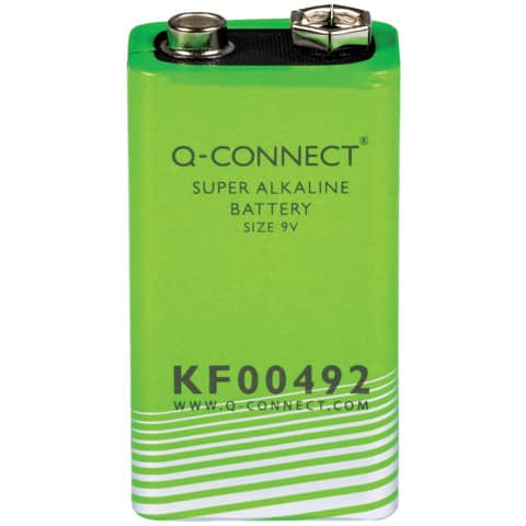 Batteria alcalina Q-Connect 9V  KF00492
