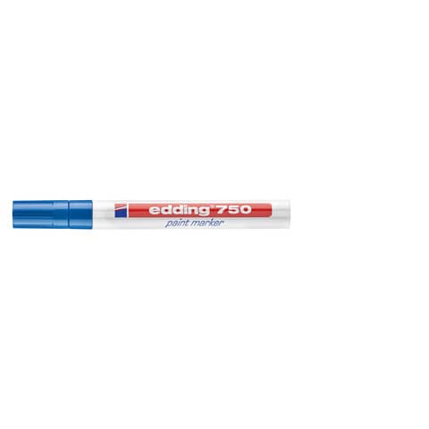 Marcatore edding 750 vernice blu punta tonda 2-4 mm resistente 4004764018529