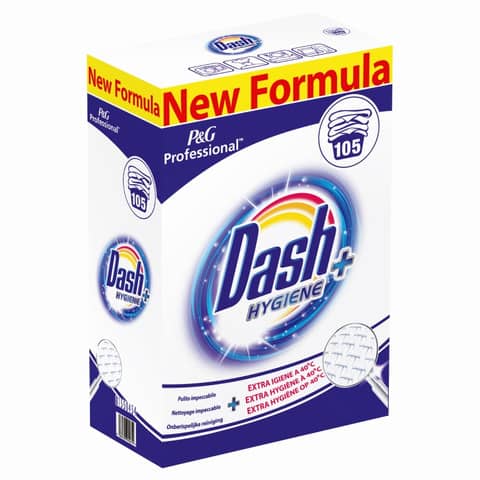 Detersivo in polvere 6,8 Kg Dash Hygiene+ confezione da 105 misurini - PG058