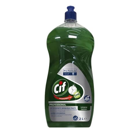 Detergente per stoviglie Svelto Più Limone Professionale - verde - flacone 2 litri - 101104955