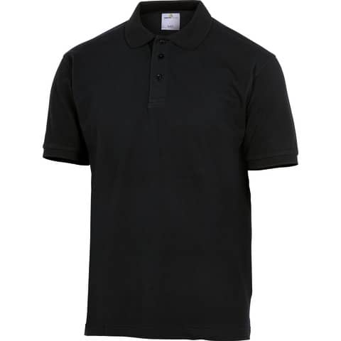 Polo lavoro delta plus leisure nero m cotone piquet maniche corte 3295249189815