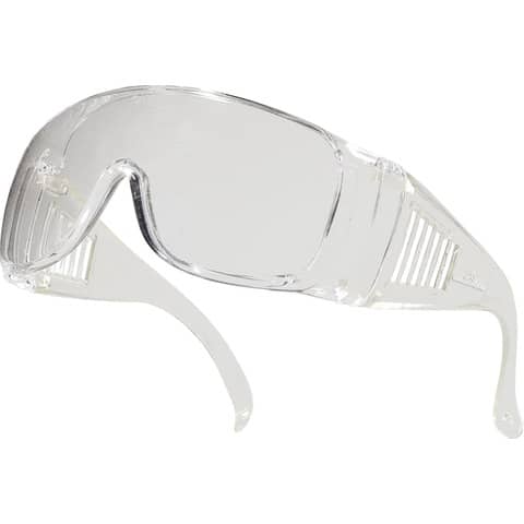 Occhiali Piton visitatori Delta Plus monoblocco policarbonato trasparente - LUCERNEIN100
