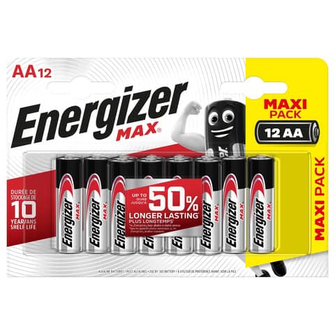 Batterie ENERGIZER Max AA  conf. da 12 - E301531400