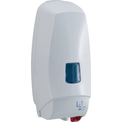 Distrib. elettronico detergenti liquidi cm 12,5x13x27,5 QTS in ABS capacità 1000 ml bianco  5008B/TOE