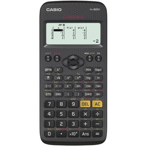 Calcolatrice scientifica CASIO FX-82EX con 274 funzioni. Ammessa alla Maturità. FX-82EX-W-EJ-V