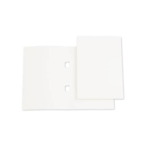 Cartelline con naselli 4Mat A4 in bindakote 250 g/m² bianco conf. da 10 pezzi - 3640
