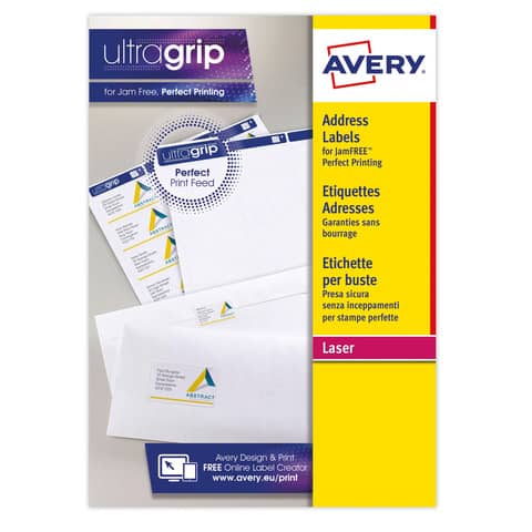 Etichette adesive stampabili Avery fsc 38,1x21,2 fg.100
