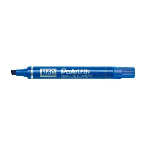 Marker Pentel Pen n60 punta scalpello blu