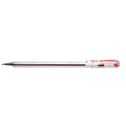 Penna a sfera con cappuccio Pentel Superb 0,7 mm rosso BK77-B