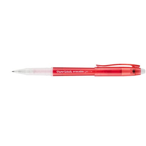 Penna gel paper mate rosso 0,7 mm cancellabile con sicurezza 3501179854700