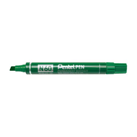 Marker Pentel Pen n60 punta scalpello verde