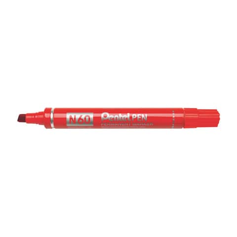 Marker Pentel Pen n60 punta scalpello rosso