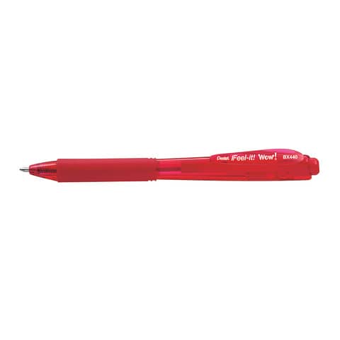 Penna a sfera pentel feel it wow rosso 1 mm con inchiostro scorrevole 884851028440